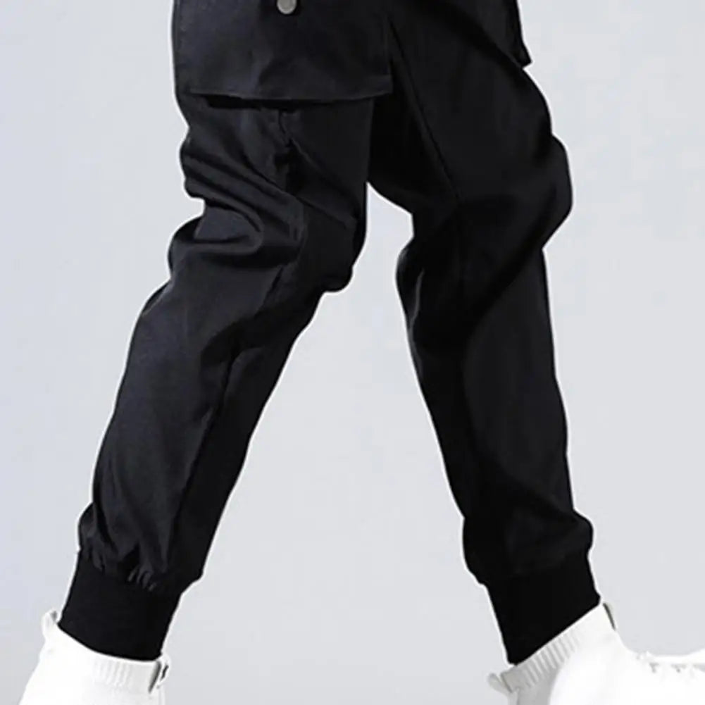 50%HOTMen's Jogging Overalls Casual Hip Hop Pocket Men's Pants Solid Color Thin Spring Summer Men's Sports Pants