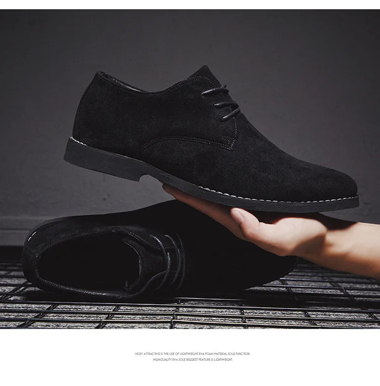 Men Shoes England Trend Casual Shoes Male Suede Oxford Boots Wedding Leather Dress Shoes Men Flats Zapatillas Hombre Plus Size