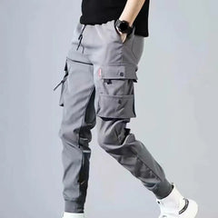 50%HOTMen's Jogging Overalls Casual Hip Hop Pocket Men's Pants Solid Color Thin Spring Summer Men's Sports Pants