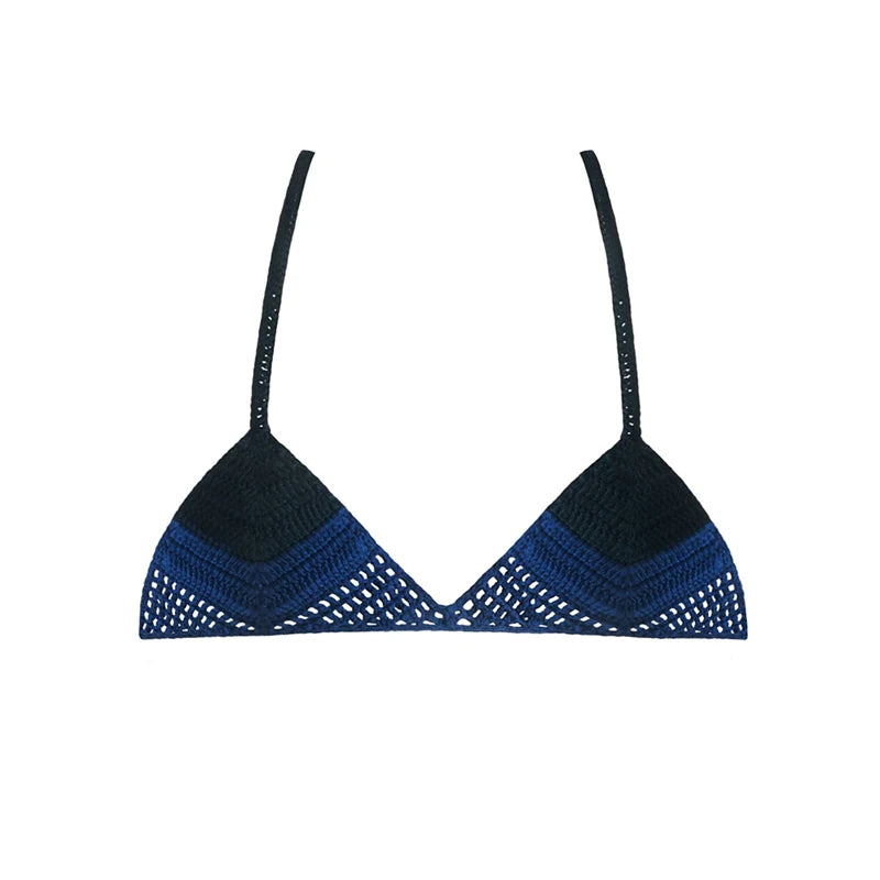 High Quality Cotton Crochet Micro Bikinis Set Cute Bathing Suit Women Chevron Swimwear Brazil Side Tie Bottom Sexy Nice Swimsuit