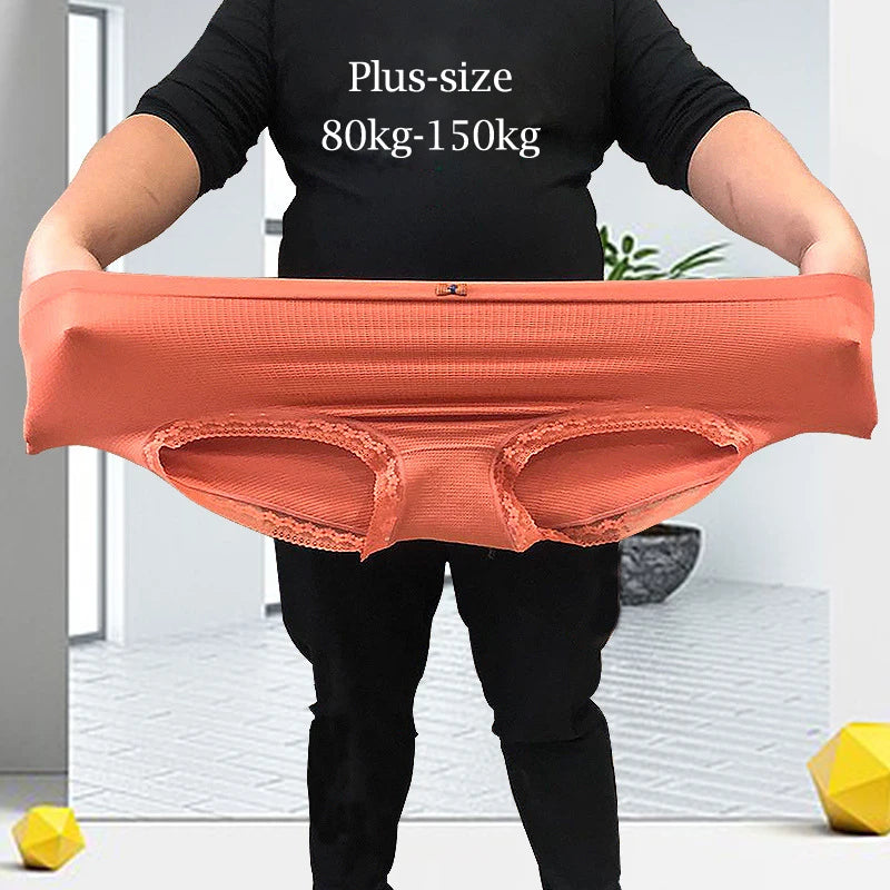 תחתוני נשים מידות גדולות XXXXL אלסטיות גבוהה אנטיבקטריאלית השמנת יתר היא תחתונים מיוחדים הלבשה תחתונה נושם תחתוני נשים