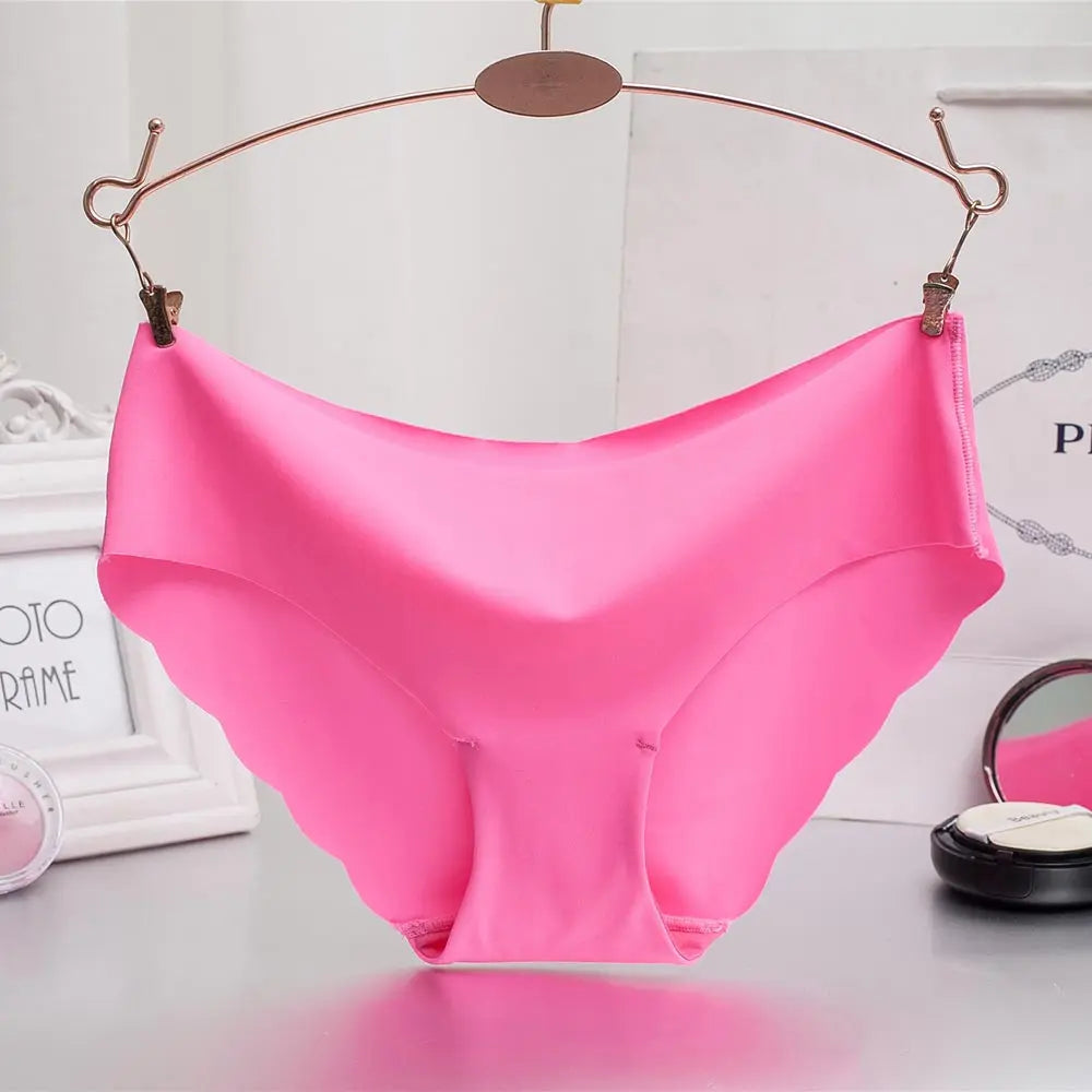 Women Panties Underwear Ultra-thin Viscose Seamless Briefs For Women's Comfort low-Rise Ruffles Sexy Lingerie Summer New Hot