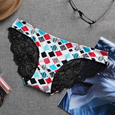 5Pcs Underwear Women Panties Cotton Underwear Briefs Sexy Panties Women Lace Lingeries Cueca Calcinhas Shorts Underpants Girls