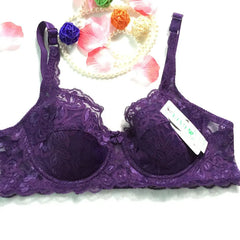 Top Women Underwear Sexy Push Up Bras 3/4 Cup Padded Lace Sheer Bra Cup B ONLY Women Bra