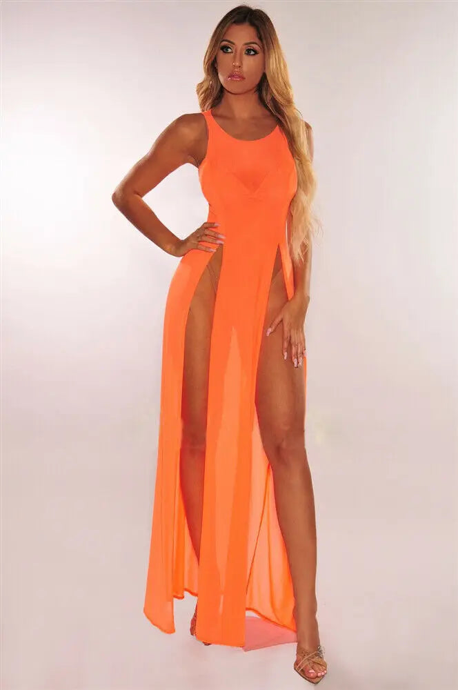 Sexy Women Swimsuit Beach Cover Ups Soild Color Summer Hot Female Long Bikini Swimwear Wrap Pareo Cover Up Beach Sarong Dress