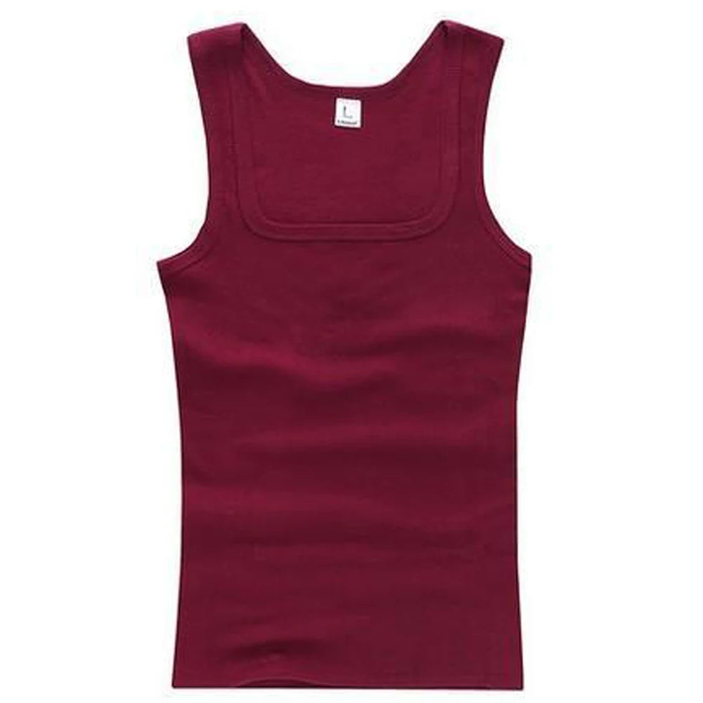 New Casual Bodybuilding Vest Summer Plus Size Men Clothing Tank Tops Black White Gray Singlets Sleeveless Fitness Men Vest Tees