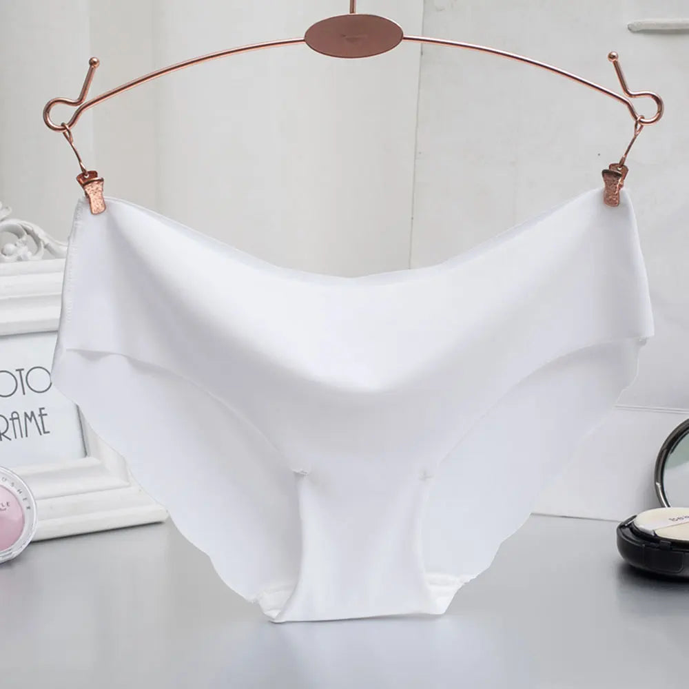 Women Panties Underwear Ultra-thin Viscose Seamless Briefs For Women's Comfort low-Rise Ruffles Sexy Lingerie Summer New Hot