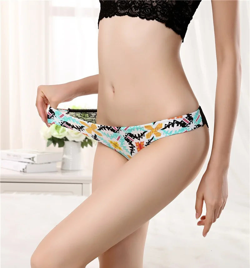5Pcs Underwear Women Panties Cotton Underwear Briefs Sexy Panties Women Lace Lingeries Cueca Calcinhas Shorts Underpants Girls