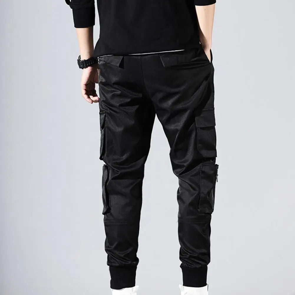 50%HOTMen's Jogging Overalls Casual Hip Hop Pocket Men's Pants Solid Color Thin Spring Summer Men's Sports Pants