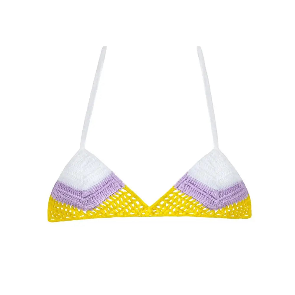High Quality Cotton Crochet Micro Bikinis Set Cute Bathing Suit Women Chevron Swimwear Brazil Side Tie Bottom Sexy Nice Swimsuit