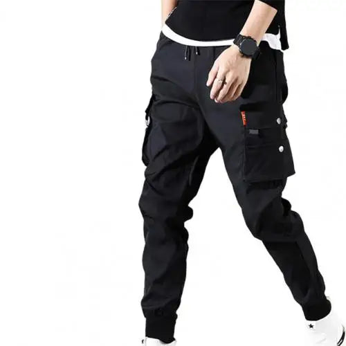 50%HOTMen's Jogging Overalls Casual Hip Hop Pocket Men's Pants Solid Color Thin Spring Summer Men's Sports Pants