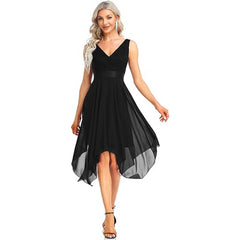 Women's Lace Chiffon Cocktail Ball Gown - kinko