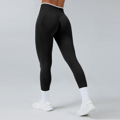 Seamless Knitted Tight High Waist Quick-drying Sports Yoga Pants - kinko