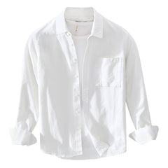 Spring And Summer New Single Pocket Long Sleeve Casual Shirt - kinko