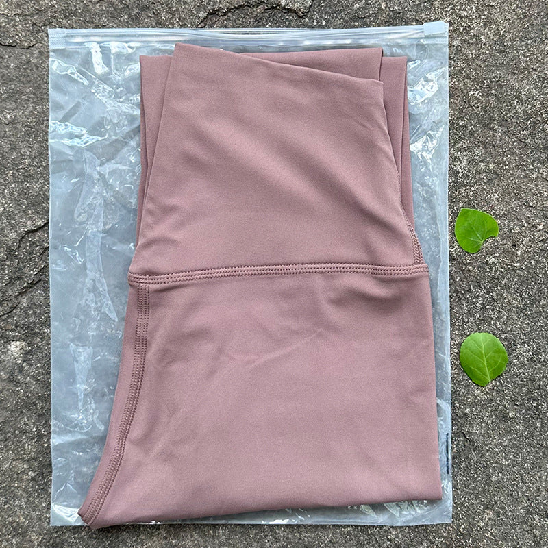 Casual Simple No Embarrassment Line Yoga Pants - kinko