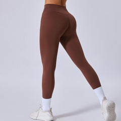 Running Nude Feel Quick-drying Fitness Pants Breathable Outer Wear Tight - kinko
