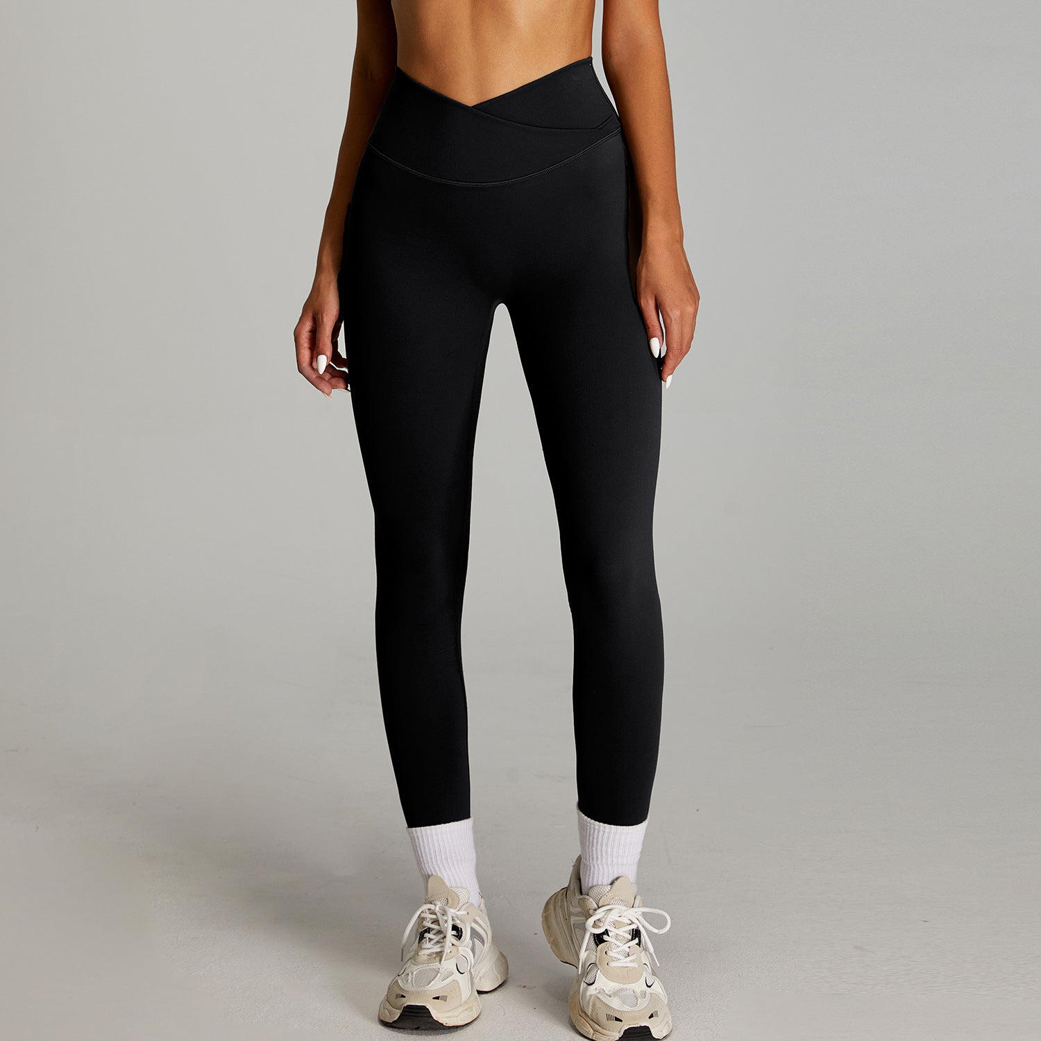 Nude Feel High Waist Fitness Pants Women's Quick-drying Outer Wear Tight Sports Pants - kinko