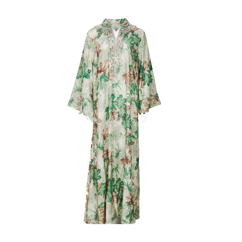 Summer Gown Dress Printed Dress - kinko