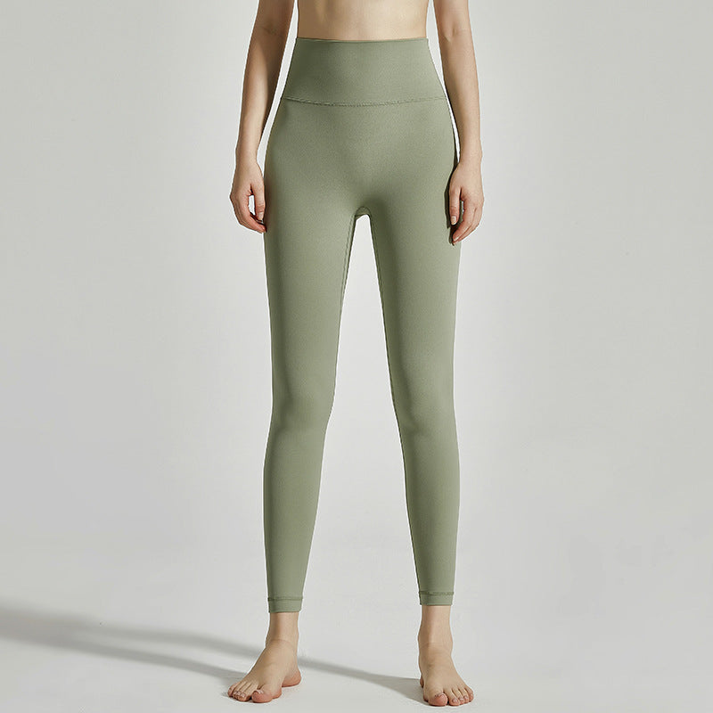 Women's Outer Wear High Waist Hip Lift Seamless Pocket Yoga Pants - kinko