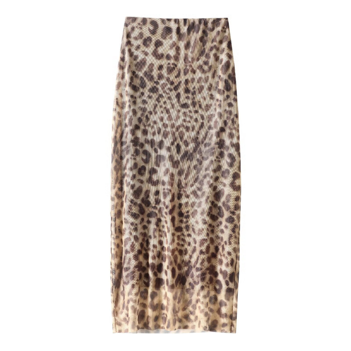 Women's Fashion Animal Print Silk Net Tube Top - kinko