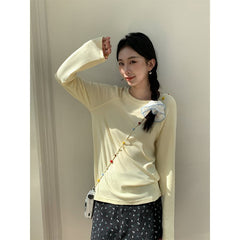 Women's Solid Color Simple Casual Versatile Top - kinko