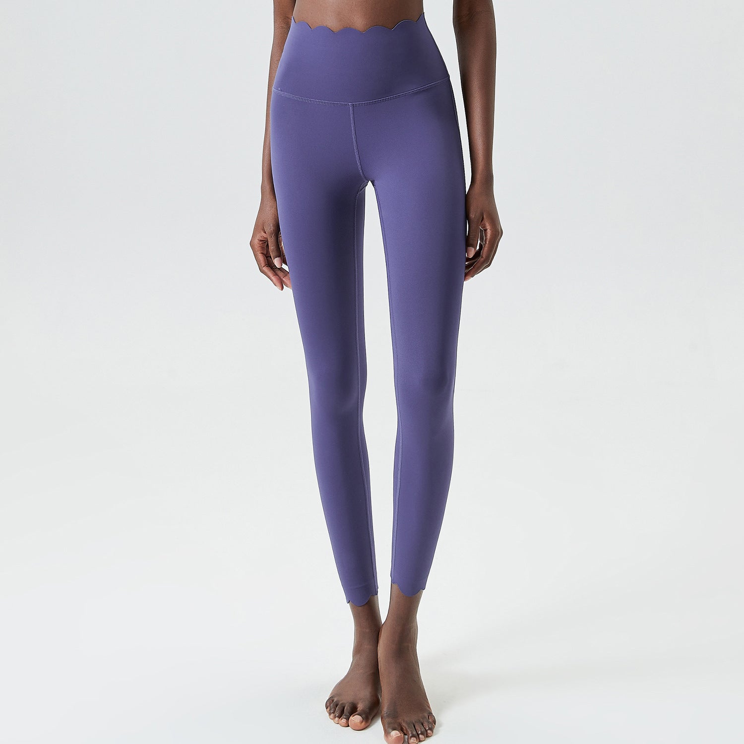 Small Wave Yoga Pants Plus Size Lycra Milk Leather Tight Trousers For Women - kinko