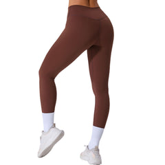 Running Nude Feel Quick-drying Fitness Pants Breathable Outer Wear Tight - kinko