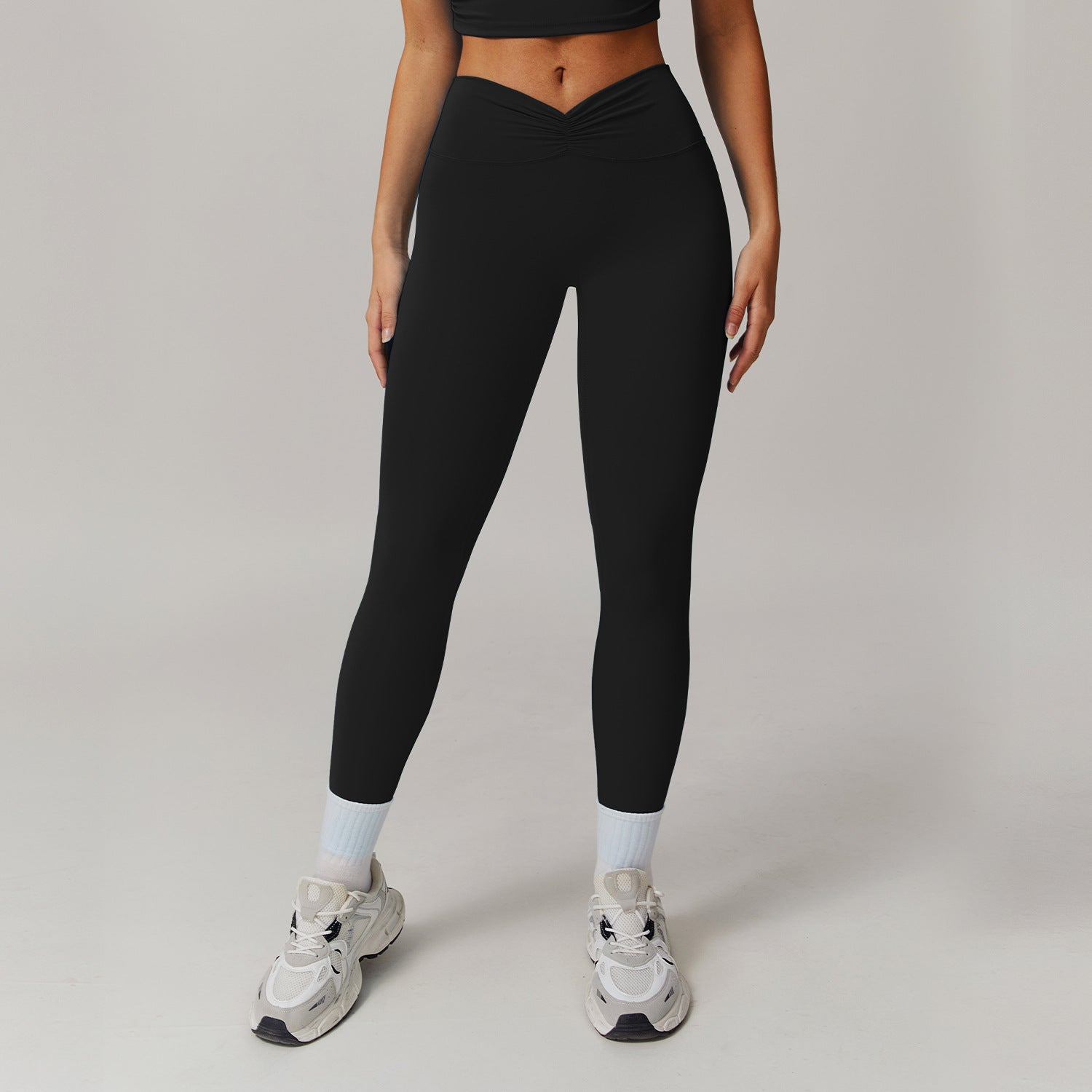Nude Feel High Waist Hip Lift Yoga Bell-bottom Pants - kinko