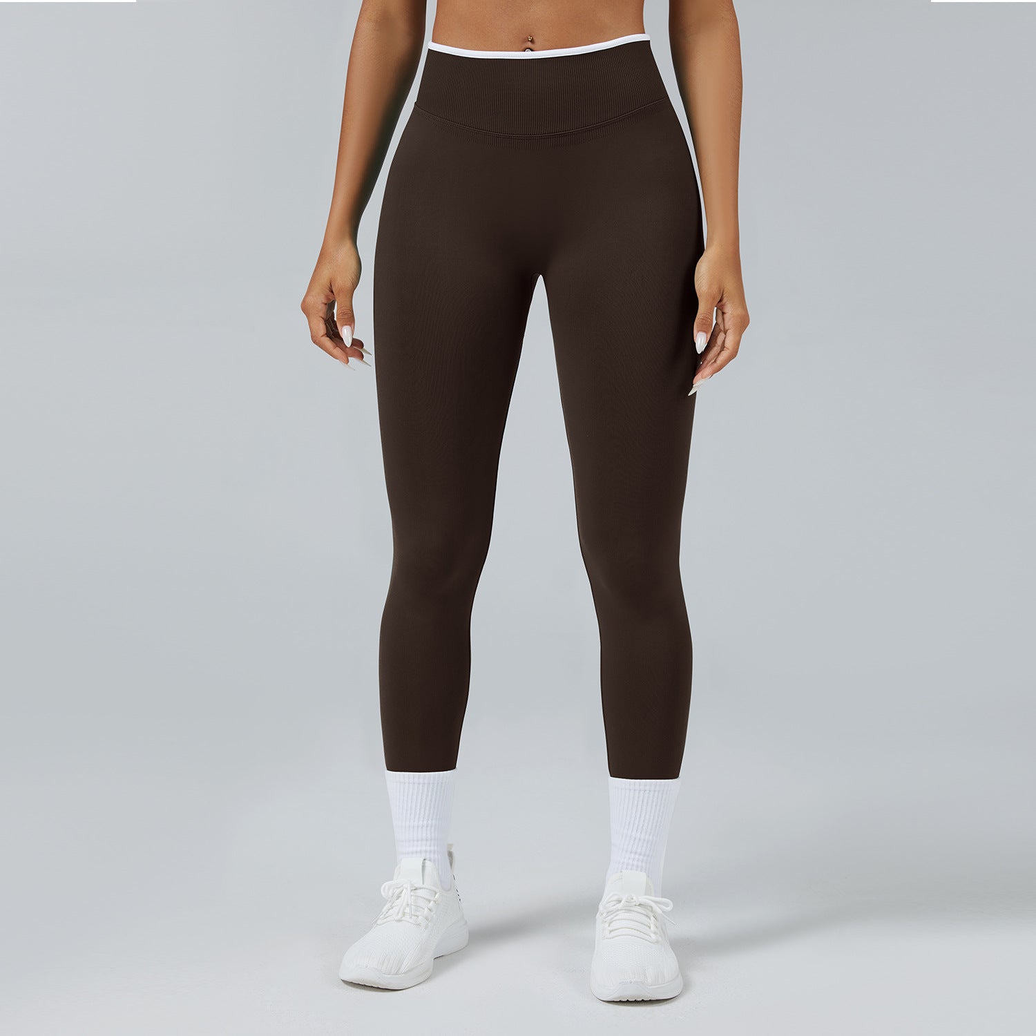 Seamless Knitted Tight High Waist Quick-drying Sports Yoga Pants - kinko