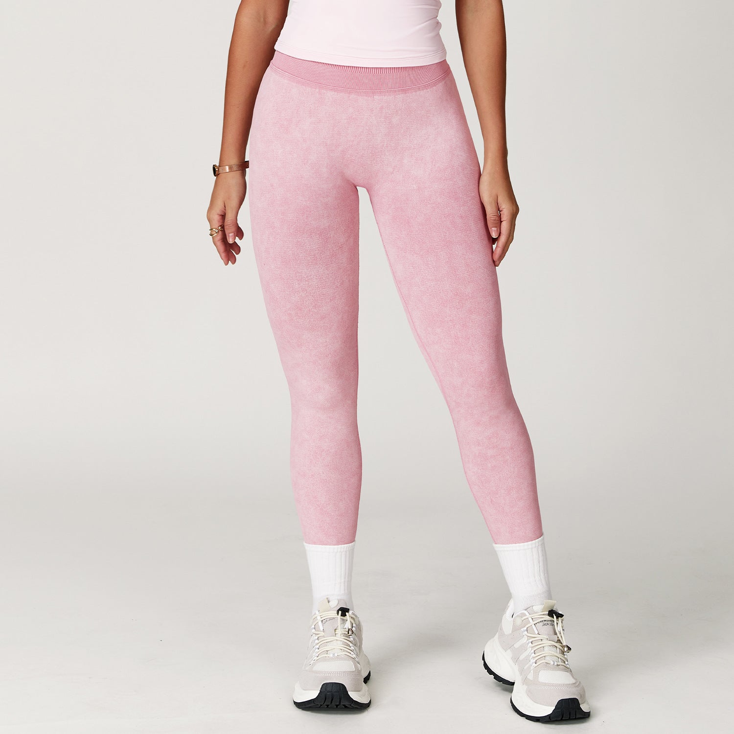 Seamless Stone Washed Yoga Pants High Waist Hip Lift Tight Trousers - kinko