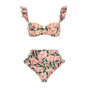 Three Piece Set Bikini Sexy Bikini Split Swimsuit Women Chiffon Dress Swimsuit Outfit