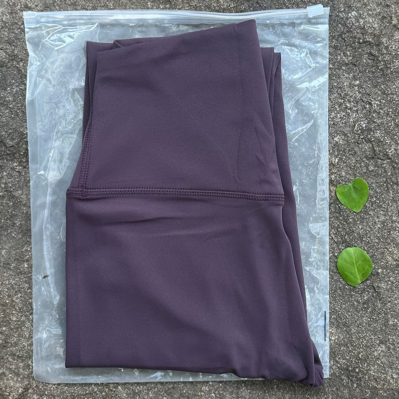 Casual Simple No Embarrassment Line Yoga Pants - kinko