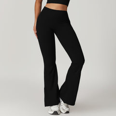 Outer Wear High Waist Wide Leg Hip Raise Yoga Pants - kinko