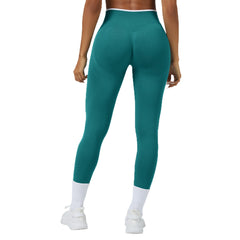 Seamless Knitted Tight High Waist Quick-drying Sports Yoga Pants - kinko