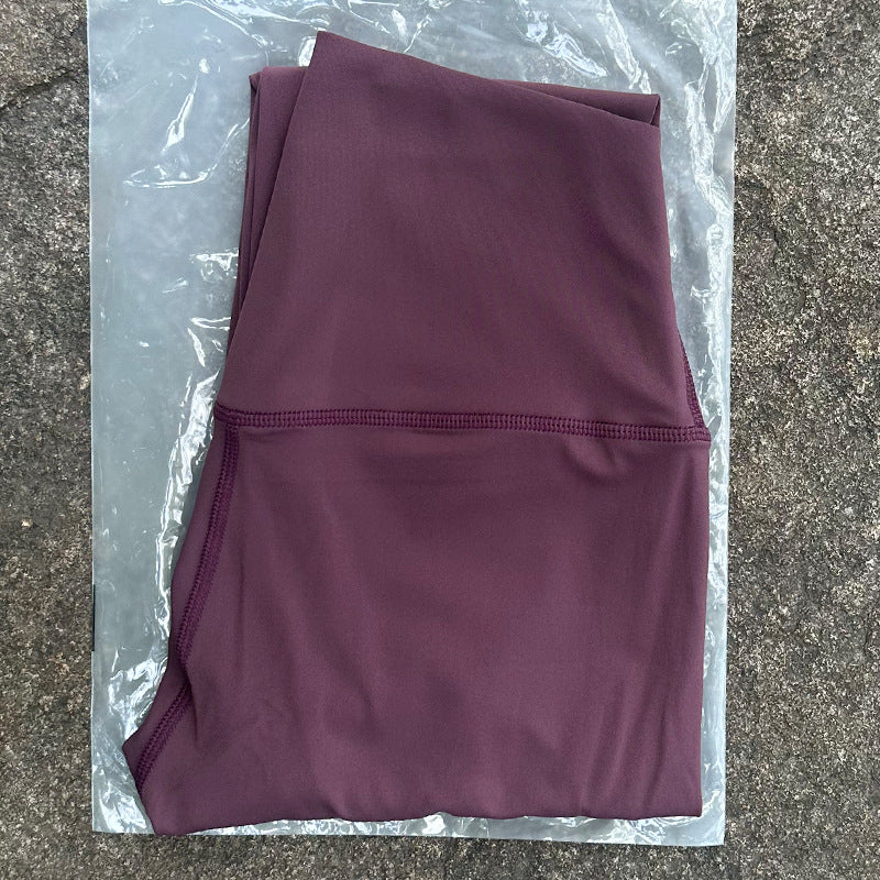 Casual Simple No Embarrassment Line Yoga Pants - kinko