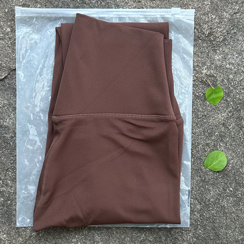 Casual Simple No Embarrassment Line Yoga Pants - kinko