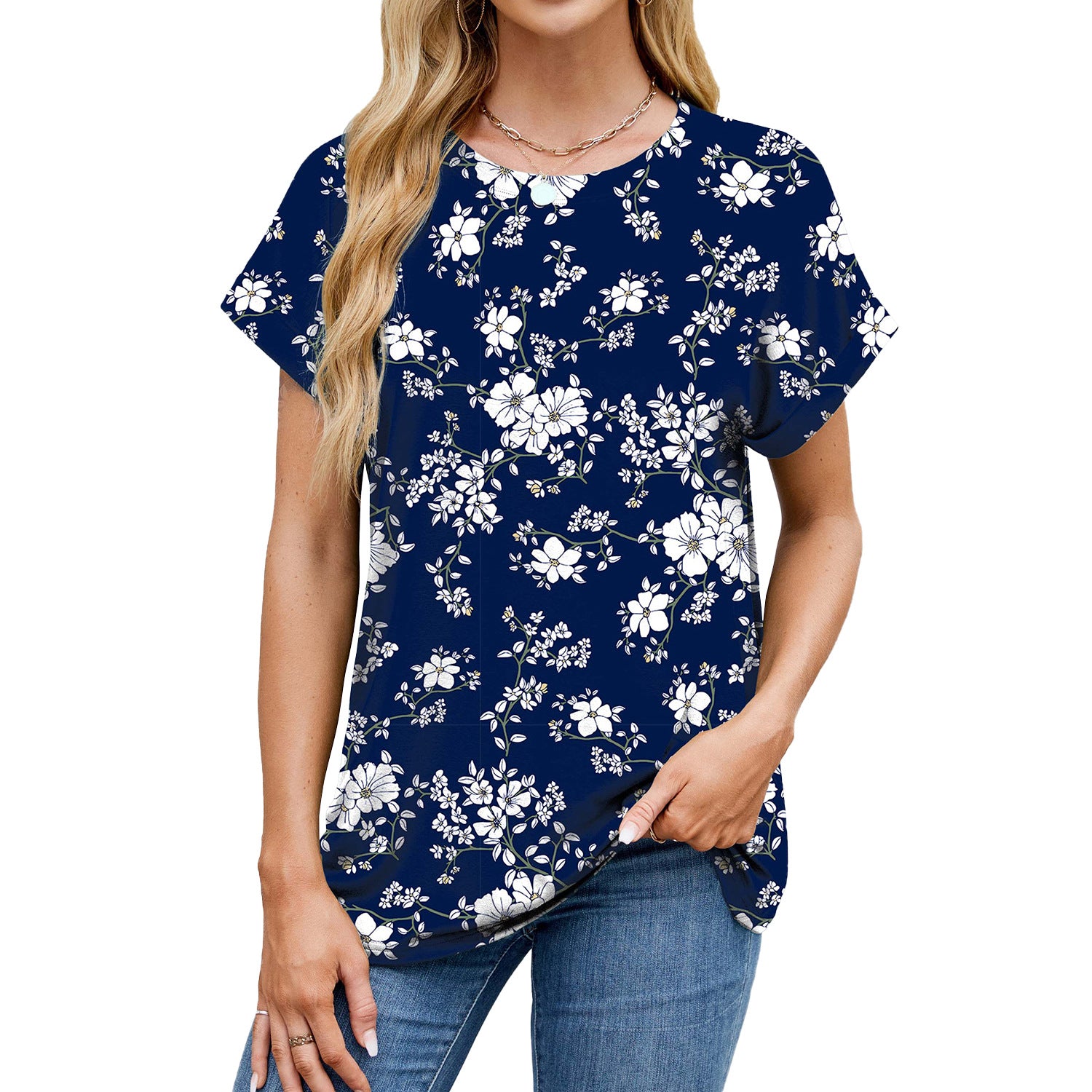Personality Loose-fitting T-shirt Top Women - kinko