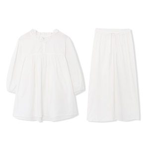 Casual Pajamas Women Clothing Spring Autumn Two Piece Suit Pure Cotton Loose Comfortable Korean Homewear Suit