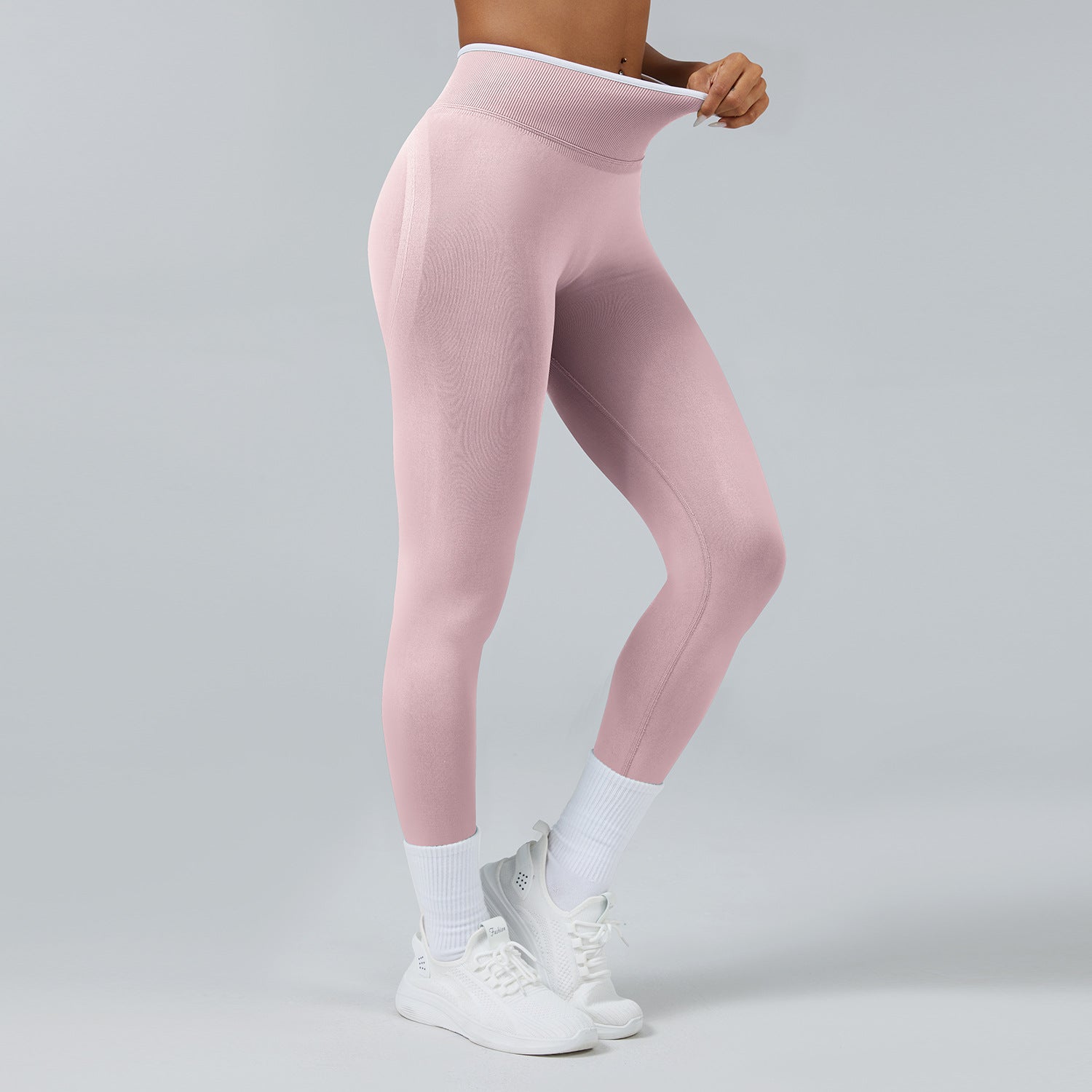 Seamless Knitted Tight High Waist Quick-drying Sports Yoga Pants - kinko