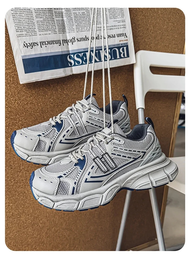 Men's Shoes Spring Leisure Breathable Men's Lightweight Thick Sole Increase Trendy Sneaker New Running Sneakers Versatile