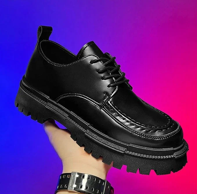Men's Leather Shoes Dress Formal Business Male Casual Shoe High Quality Fashion Footwear Offer Classic Original Size 45 Adults