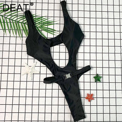 DEAT אופנה חדשה לנשים בגד ים שלם עם שרוכים, גמישות גבוהה, חוף חופשה בסגנון ביקיני נשי טרנד 11A04793