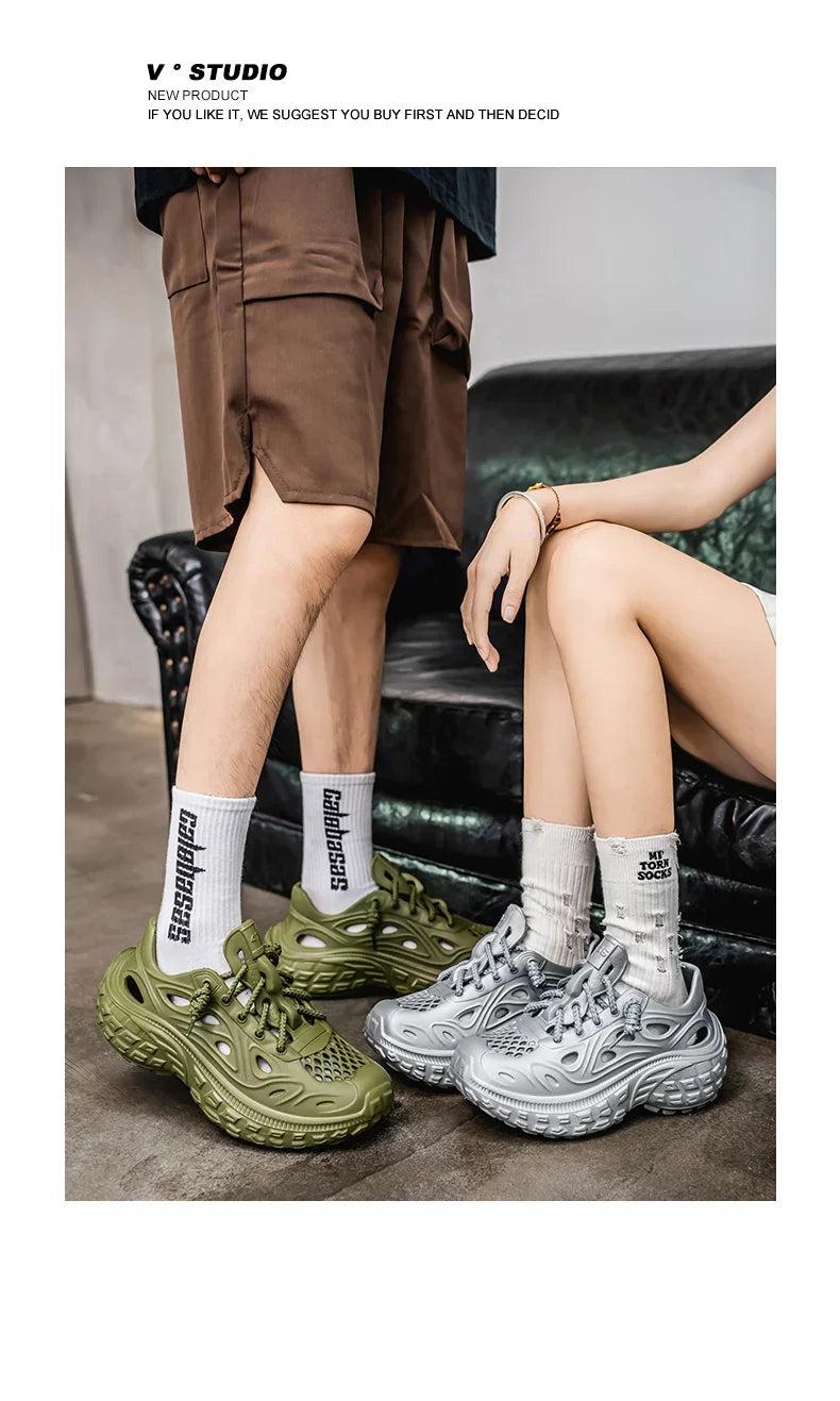 2025 Mens shoes Couple Sandals For Men New Fashion 2025 Summer Outdoor Hole Shoes for Women Sandals Sandalias Hombre Sandalias