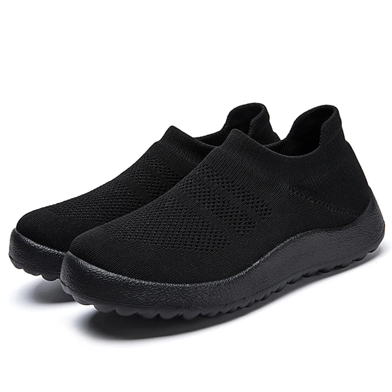Women's Sports Shoes Mix Color Woman Shoes With Mesh Sneakers Women Casual Zapatillas De Mujer  Slip-on Footwear Tennis Female