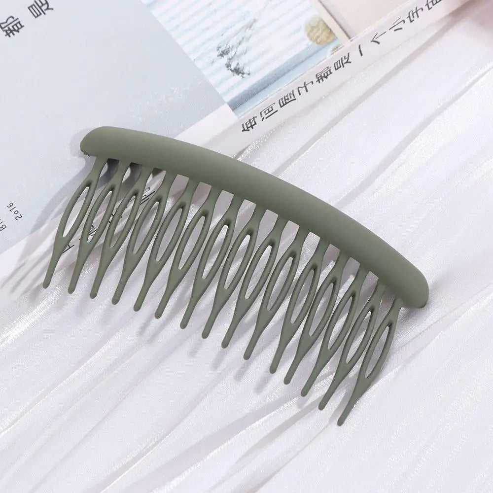 Hair Accessories 15 Teeth Women Hair Clip Frosted Headwear Hair Comb Clip Fashion Headdress Broken Hair Hairpins Women