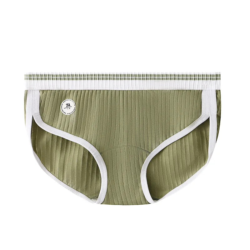 Women's Cotton Briefs Mid-rise Soft Women Panties Sexy Female Underpants Lingerie Breathable Comfortable Girls Underwear M-2XL