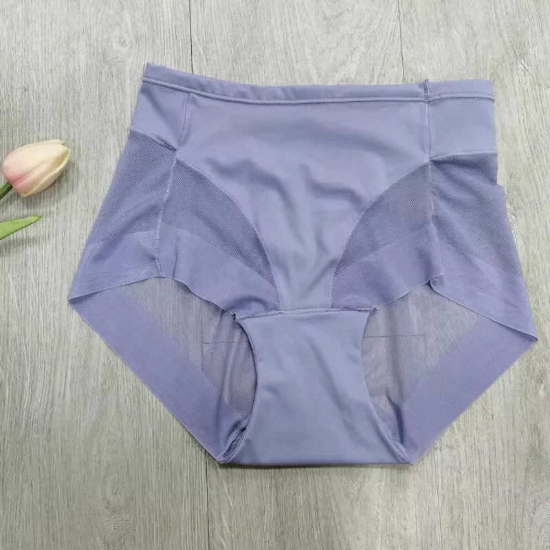 2/3/4pcs Sexy Mid Rise Oversized Underwear for Women with A Tight Waistband and Lifting Buttocks Transparent Cosy Elastic Briefs