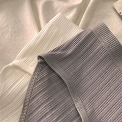 Damen-Baumwollunterwäsche, sexy im japanischen Stil, mittelhoher Bund, schlicht, atmungsaktiv, bequem, nahtlos.