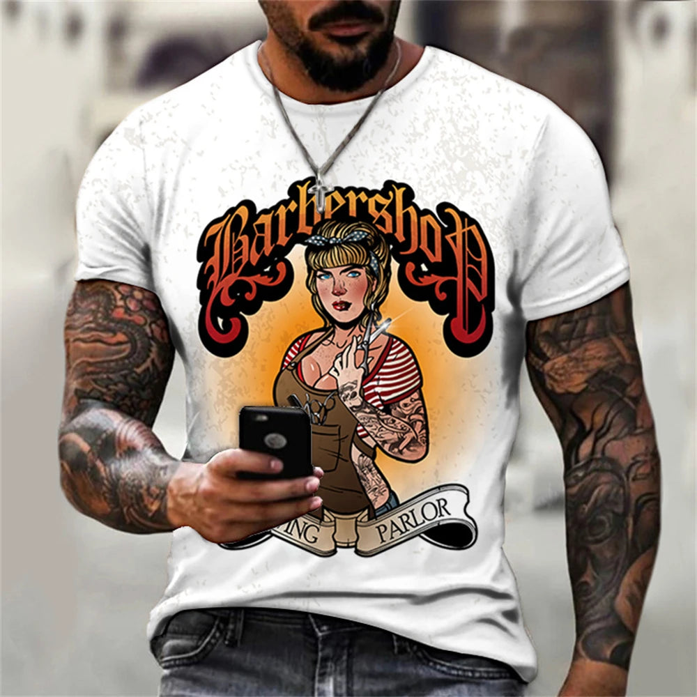 Men's Oversize T-Shirt Gym T-Shirts Man Chic Crew Neck Male T-Shirt Short Sleeve Polyester Clothing Casual Tops Tees Men T-Shirt