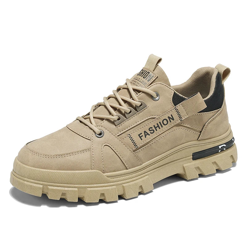 Men's shoes four seasons outdoor work shoes soft sole comfort labor shoes breathable anti-slip work boots caausl youth tide shoe